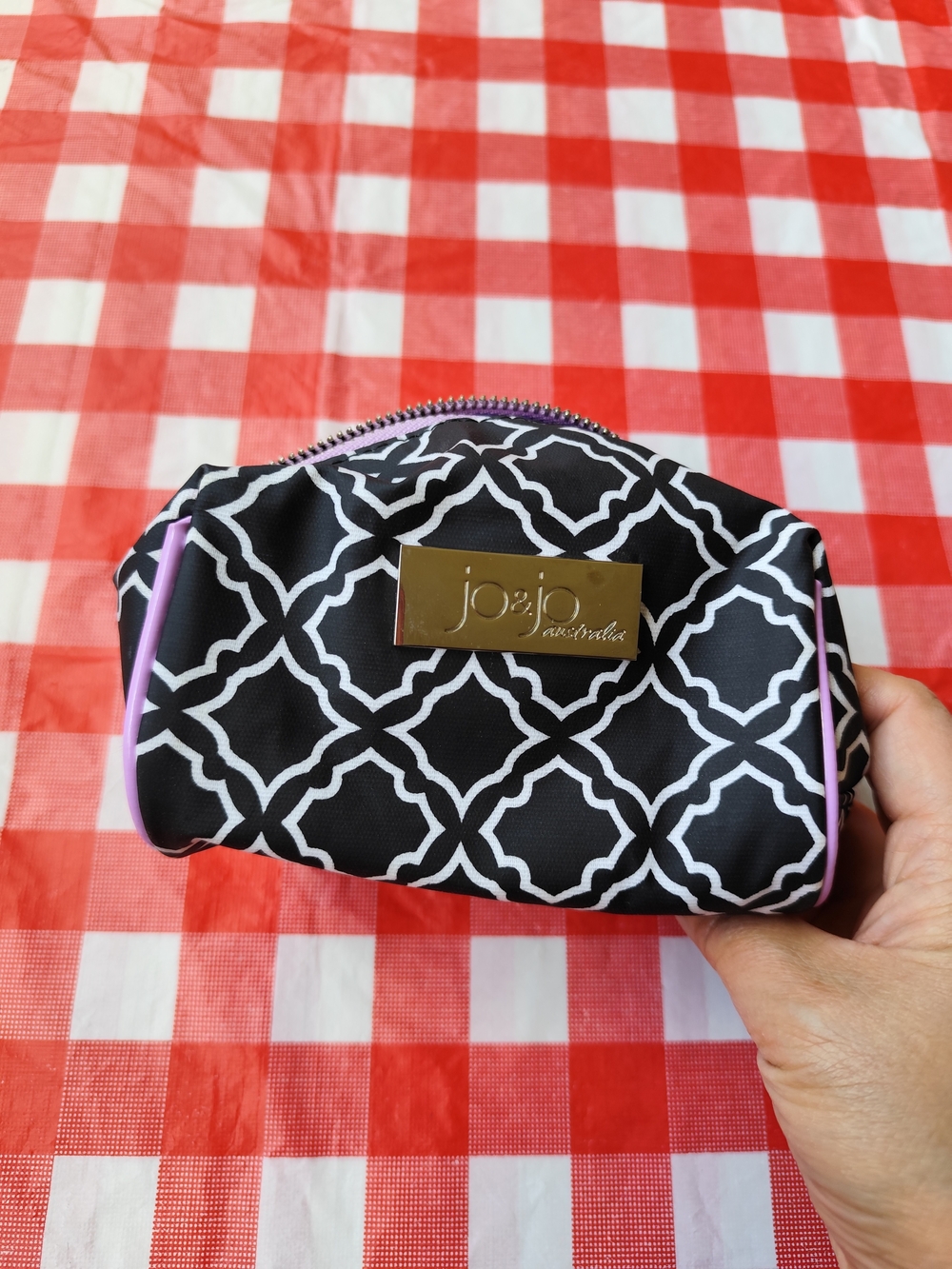 3/$25💙Jo&jo Australia  Black & White Pattern Cosmetic Pouch